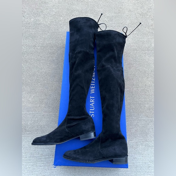 Stuart Weitzman
Lowland Suede Thigh-High Boots - Picture 5 of 9